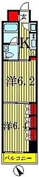 プラティーク清澄白河 2Kの間取図画像