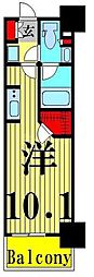 パークアクシス押上テラス ワンルームの間取図画像