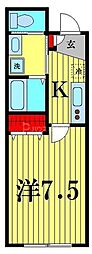 SOLEILRADIEUX 1Kの間取図画像