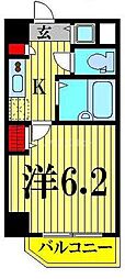 ドルチェ東京本所 1Kの間取図画像