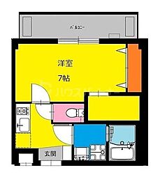 b'CASAASAKUSAEAST 1SKの間取図画像