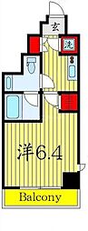 ドルチェ東京押上ツインズ壱番館 1Kの間取図画像