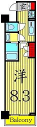 PASEO本所吾妻橋 1Kの間取図画像