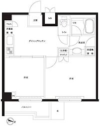 ルーブル住吉 2DKの間取図画像