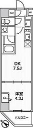 weavebaseSUMIDAPARK 1DKの間取図画像