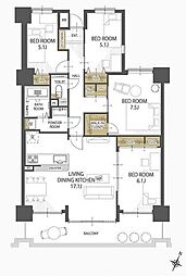 間取図画像 3LDK