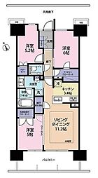 プレミスト湘南辻堂フォレストフェイス 3LDKの間取図画像