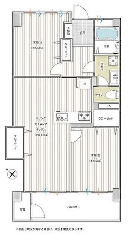 【R8.7月新規フルリノベ完了!いつでも内覧可です!家具付き販売2LDK】六会日大駅前駅まで徒歩4分南西角地につき陽当たり・通風良好全居室収納あり