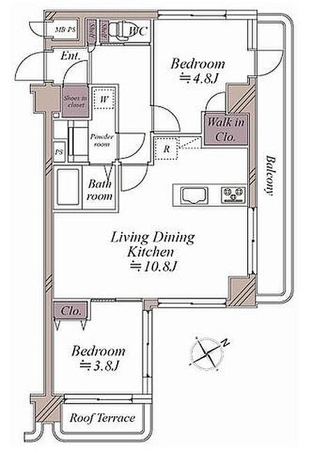 【リフォーム済で即内覧可能!人気の藤沢駅徒歩6分の好立地!】南東向き10階部分で陽当り・眺望・通風良好!オートロック・宅配ボックスあり!