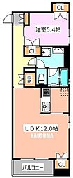 costa 1LDKの間取図画像