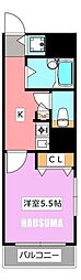 ドミール南大塚 1Kの間取図画像