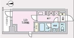 東京メトロ有楽町線 江戸川橋駅 徒歩10分の賃貸マンション 3階1Kの間取り