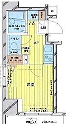 都営三田線 白山駅 徒歩5分の賃貸マンション 5階1Kの間取り
