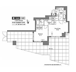 東京メトロ東西線 神楽坂駅 徒歩5分の賃貸マンション 1階1Kの間取り