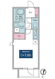 都営三田線 白山駅 徒歩8分の賃貸マンション 3階ワンルームの間取り