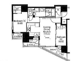 間取図画像 2LDK