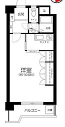 四谷坂町永谷マンション 1Kの間取図画像