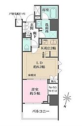 ザ・パークハウス麹町三丁目 1LDKの間取図画像