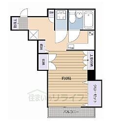 NK麹町コータース ワンルームの間取図画像