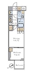 BrilliaistSENDAGAYA 1DKの間取図画像