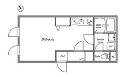 LEGALAND市谷薬王寺 ワンルームの間取図画像