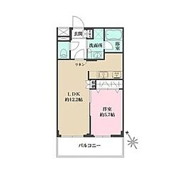 ACPレジデンス文京春日 1LDKの間取図画像
