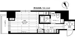 グランドコンシェルジュ六本木 1Kの間取図画像