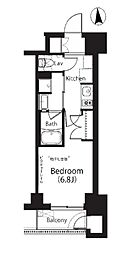 フレンシア文京関口 1Kの間取図画像