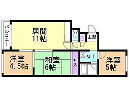 間取図画像 3LDK