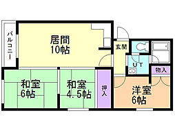 ハイツ石川Ａ 3階