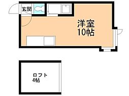 サンコート新札幌 ワンルームの間取図画像