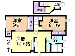 間取図画像 2LDK