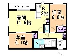 間取図画像 2LDK
