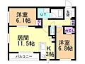 BASE厚別2階10.8万円