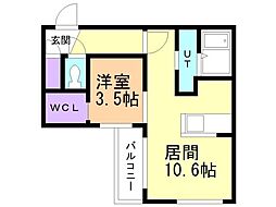 仮）ＧＡー厚別中央3−3ＭＳ 2階/-