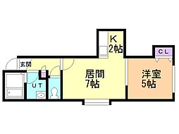 間取図画像 1LDK