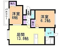 間取図画像 2LDK