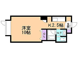 藤井ビルひばりが丘 1Kの間取図画像