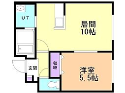 シェラトン北広島 1LDKの間取図画像