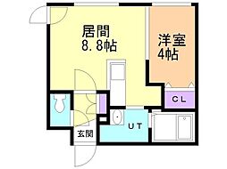 ONE STAGEひばりが丘 1LDKの間取図画像
