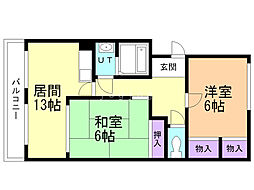 間取図画像 2LDK