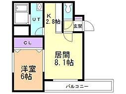 間取図画像 1LDK