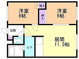 ロイヤルハイツ北野Ｂ 1階