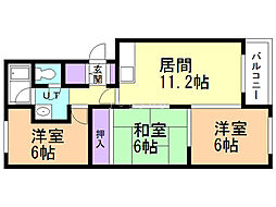 間取図画像 3LDK