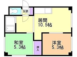 間取図画像 2LDK