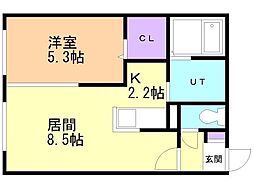 間取図画像 1LDK