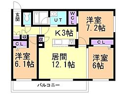 JR函館本線 厚別駅 徒歩6分 4階/-