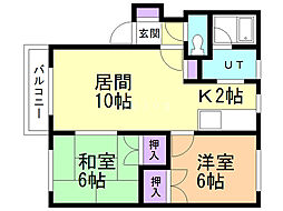 間取図画像 2LDK