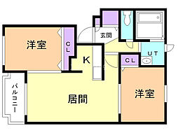 間取図画像 2LDK