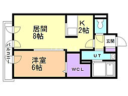 間取図画像 1LDK